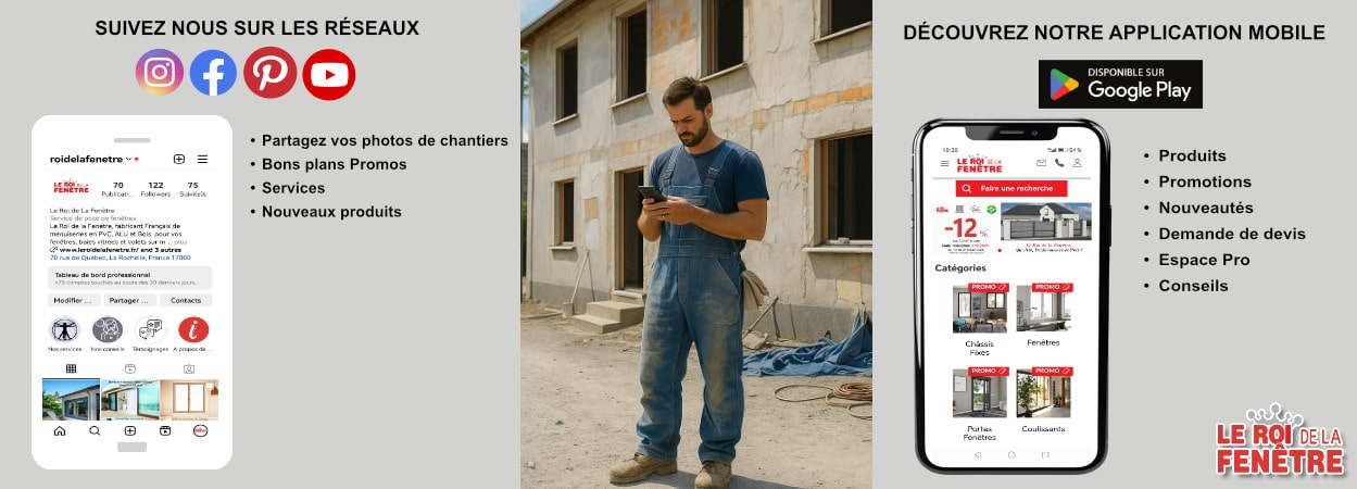 Réseaux Sociaux et application mobile du Roi de la Fenêtre.fr Réseaux Sociaux et application mobile du Roi de la Fenêtre.fr
