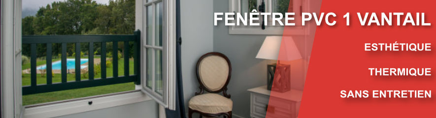 Fenêtre PVC 1 vantail