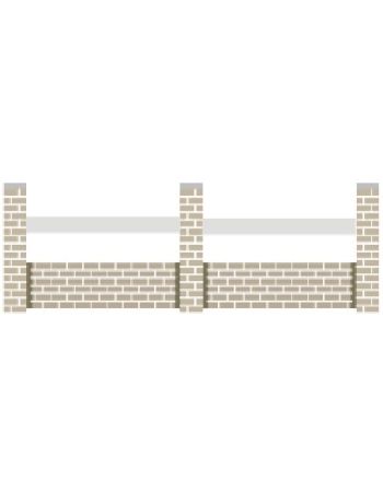 Clôture PVC 1 lisse horizontale (ALBE)