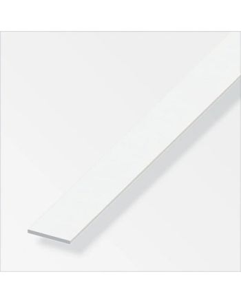 Plat ALU Blanc de 30 mm (longueur 1m)