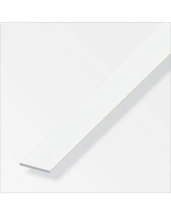 Plat ALU Blanc de 20 mm (longueur 1m)