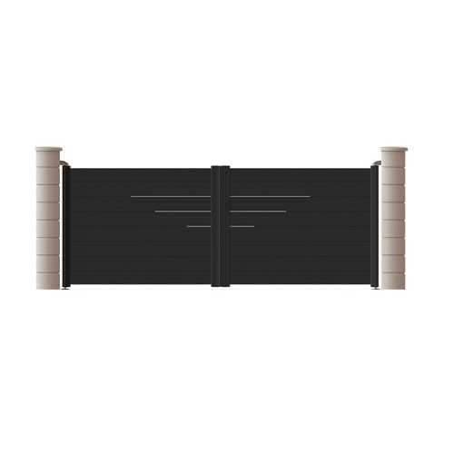 Portail ALU battant ou coulissant modèle TOLBIAC 4