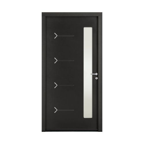 Porte d'entrée ACIER modèle ALTIMA dimensions standard L 90 cm x H 215 cm avec pose