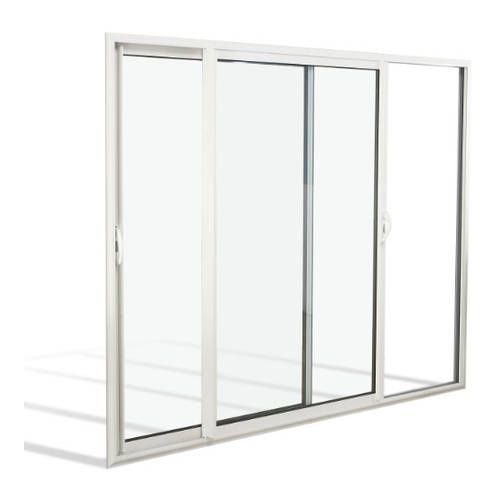Baie coulissante ALU 4 vantaux 2 rails avec pose