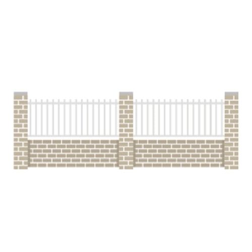 Clôture ALU barreaudée type ferronerie (KILA)