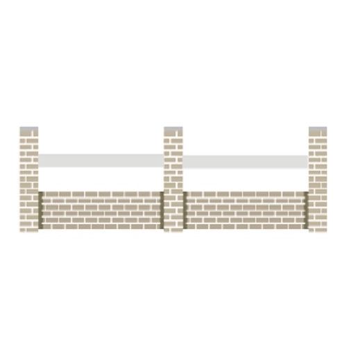 Clôture ALU 1 lisse horizontale (SHANGRI)