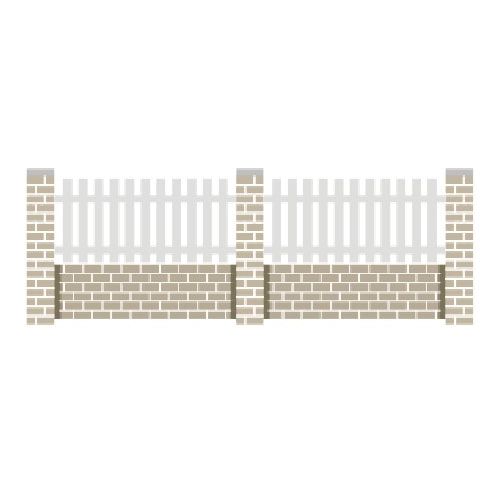 Clôture PVC remplissage lames verticales entre 2 traverses (BARBAT)