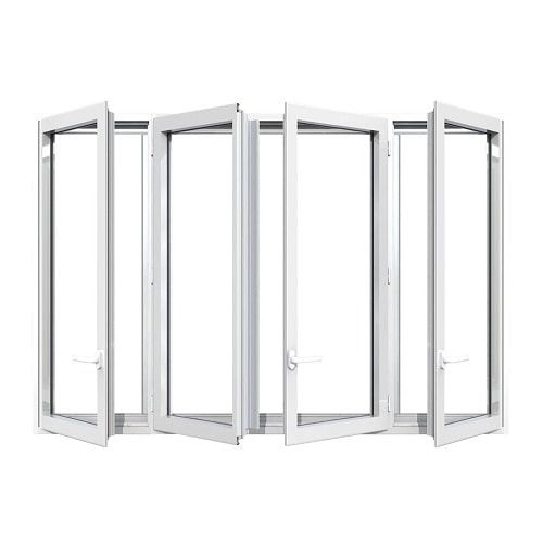 Fenêtre 2 vantaux ouverture à la française avec 1 vantail ouverture à la française de chaque coté Alu ouvrant caché avec pose