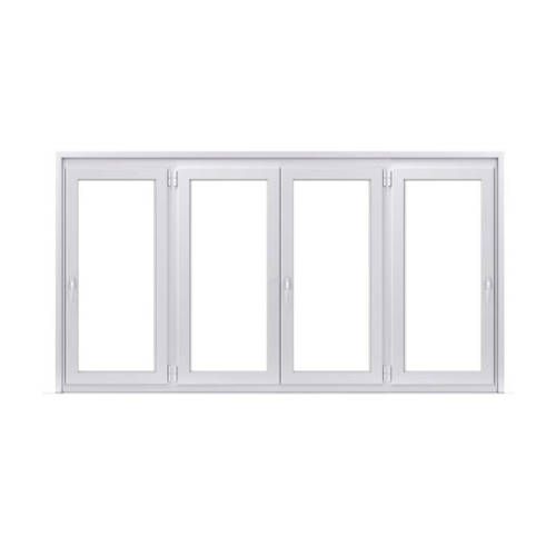 Fenêtre PVC 2 vantaux ouverture à la française avec 1 vantail ouverture à la française de chaque coté