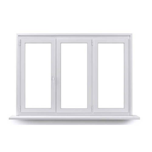 Fenêtre PVC 2 vantaux ouverture à la française avec un latéral fixe