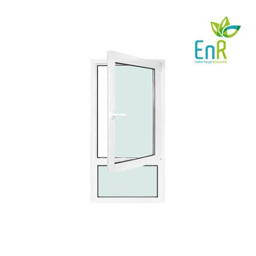Fenêtre PVC EnR 1 vantail ouverture à la française avec allège fixe avec pose