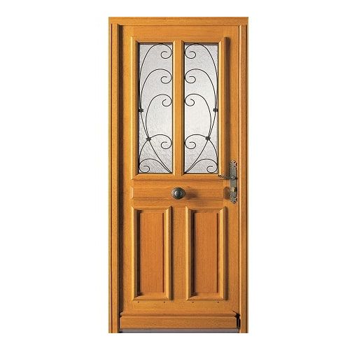 Porte d'entrée BOIS Exotique modèle ISIDOR