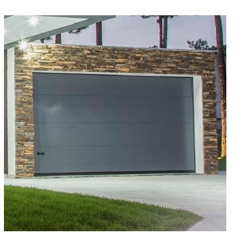 Porte de garage sectionnelle motorisée Somfy IO (Gamme Standard Plus) L250 cm x H212,5 cm