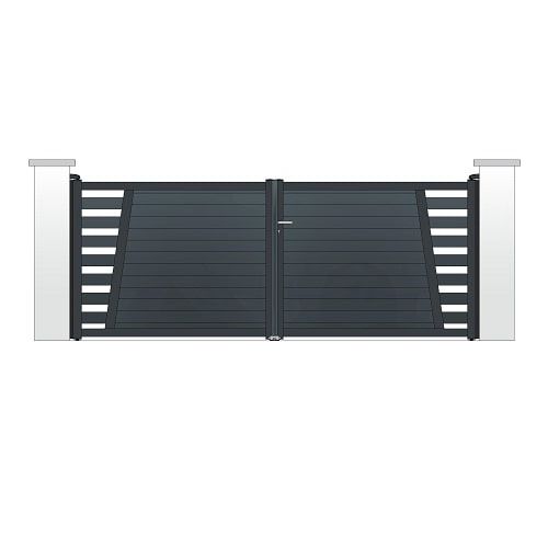 Portail ALU battant modèle MURCIA 6 avec pose