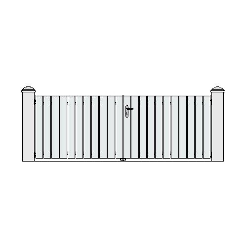 Portail PVC Battant modèle VENISE avec pose