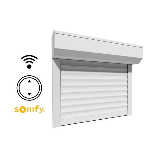 Volet Roulant Electrique ALU (lames 8×40 mm) - Motorisation SOMFY Radio avec télécommande