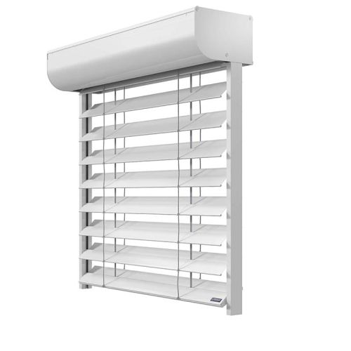 Brise Soleil Orientable Rénovation - BSO Lames PX90Z Motorisation Radio avec télécommande