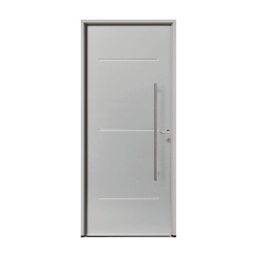 Porte d'entrée ACIER modèle GRAPHITE dimensions standard L 100 cm x H 215 cm