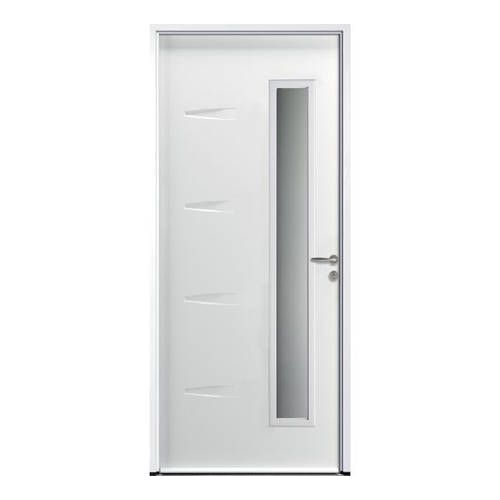 Porte d'entrée ACIER modèle CORTEN avec pose