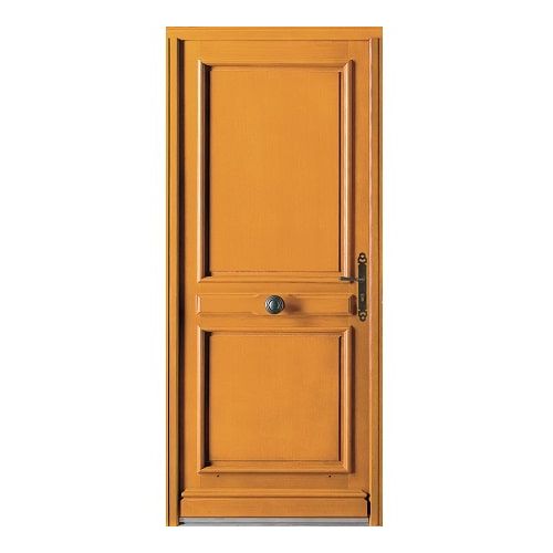 Porte d'entrée BOIS Exotique modèle HECTOR avec pose