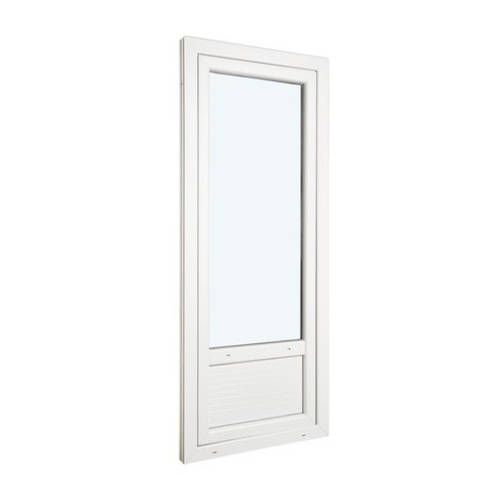 Porte fenêtre ALU ouvrant caché 1 vantail ouverture à la française avec soubassement avec pose
