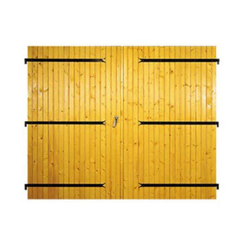 Porte Garage Bois 2 Vantaux 3m