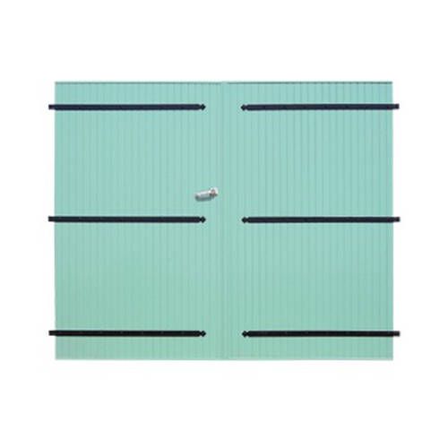 Porte de garage PVC 24 mm à 2 vantaux
