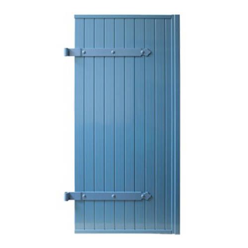 Volet battant PVC Lames Verticales 24 mm 2 vantaux avec pose