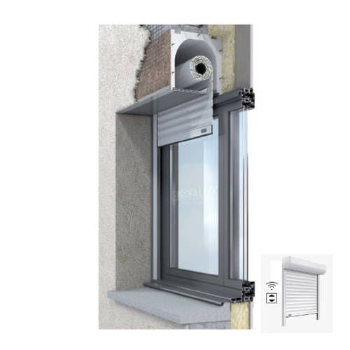 Volet Roulant Coffre Tunnel Lames ALU Motorisation Radio avec télécommande