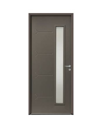 Porte d'entrée ACIER modèle NOVA dimensions standard L 90 cm x H 215 cm