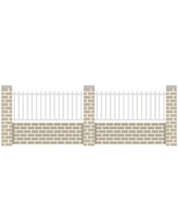 Clôture ALU barreaudée type ferronerie (KILA)