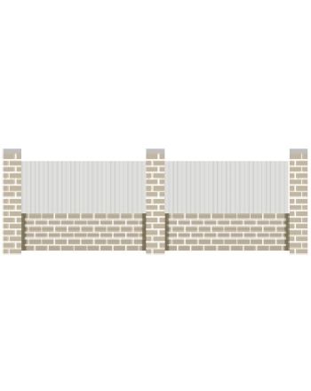 Clôture PVC lames verticales (ESTAGNET)