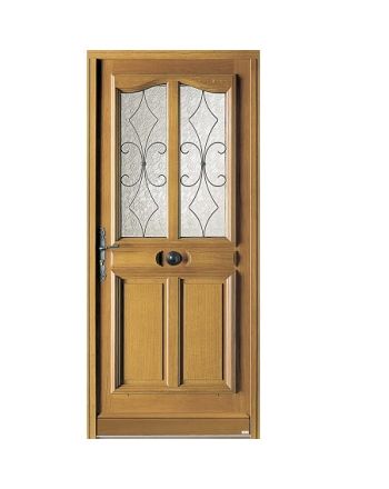 Porte d'entrée BOIS (Chêne) modèle ELENOR