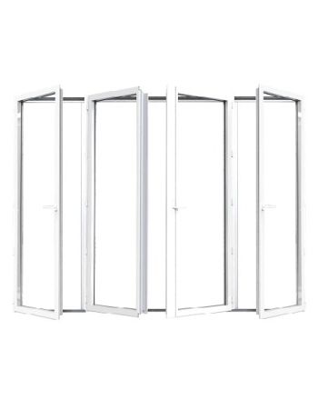 Porte fenêtre ALU ouvrant caché 4 vantaux ouverture à la française