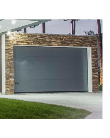 Porte de garage sectionnelle motorisée (Gamme Eco) L240 cm x H200 cm