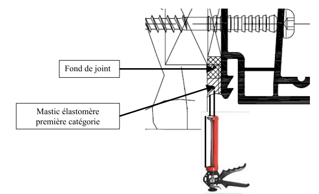 finitions et etancheite d'une pose de fenetre