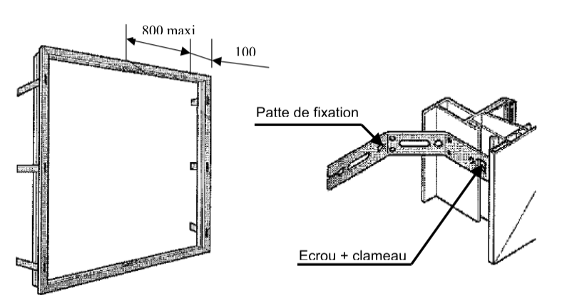 pose patte de fixation pour fenetre PVC Alu