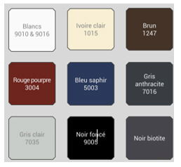 Couleurs standards