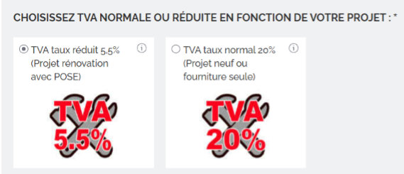 TVA taux réduit 5,5%