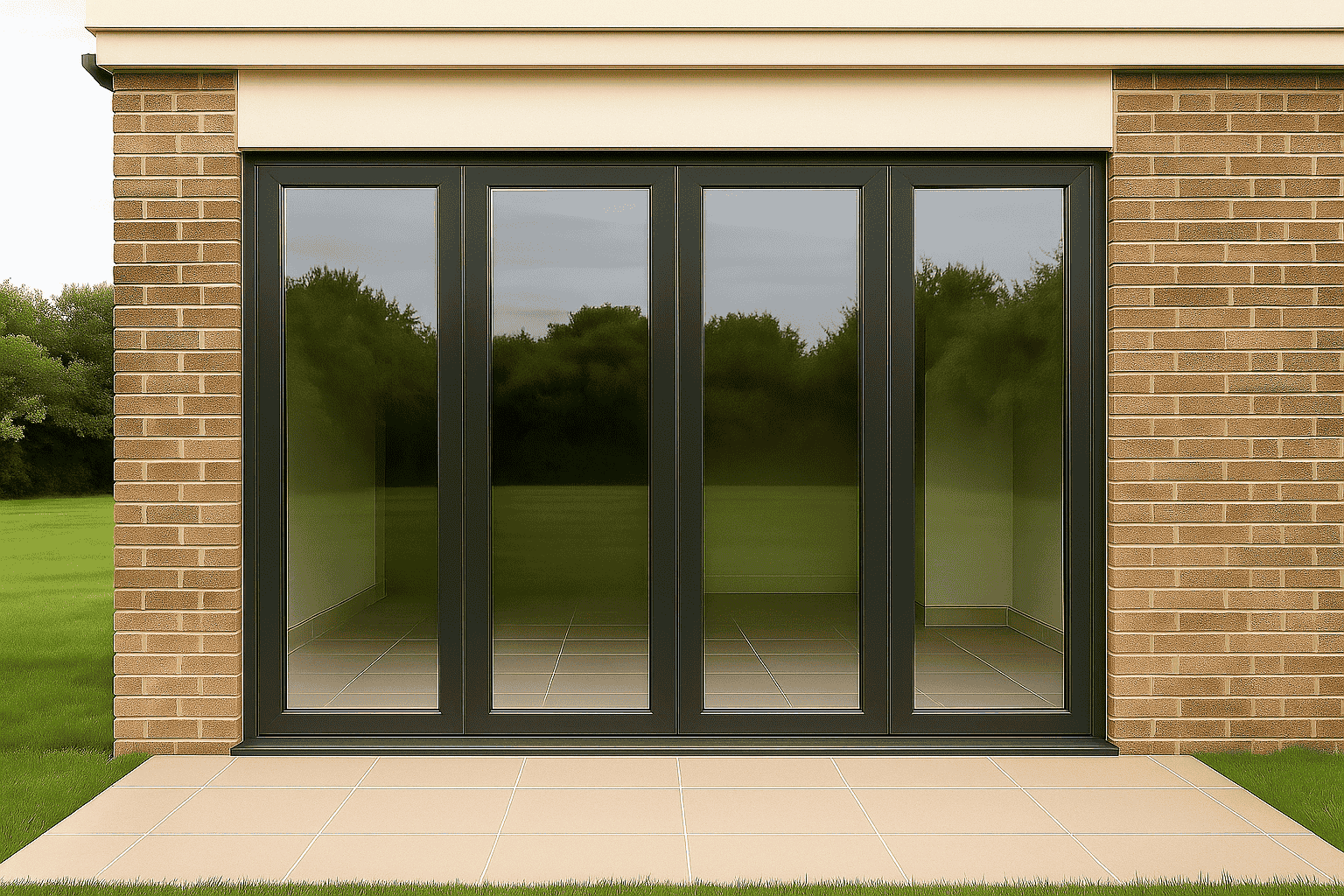 porte fenetre 4 vantaux aluminium noire le roi de la fenetre