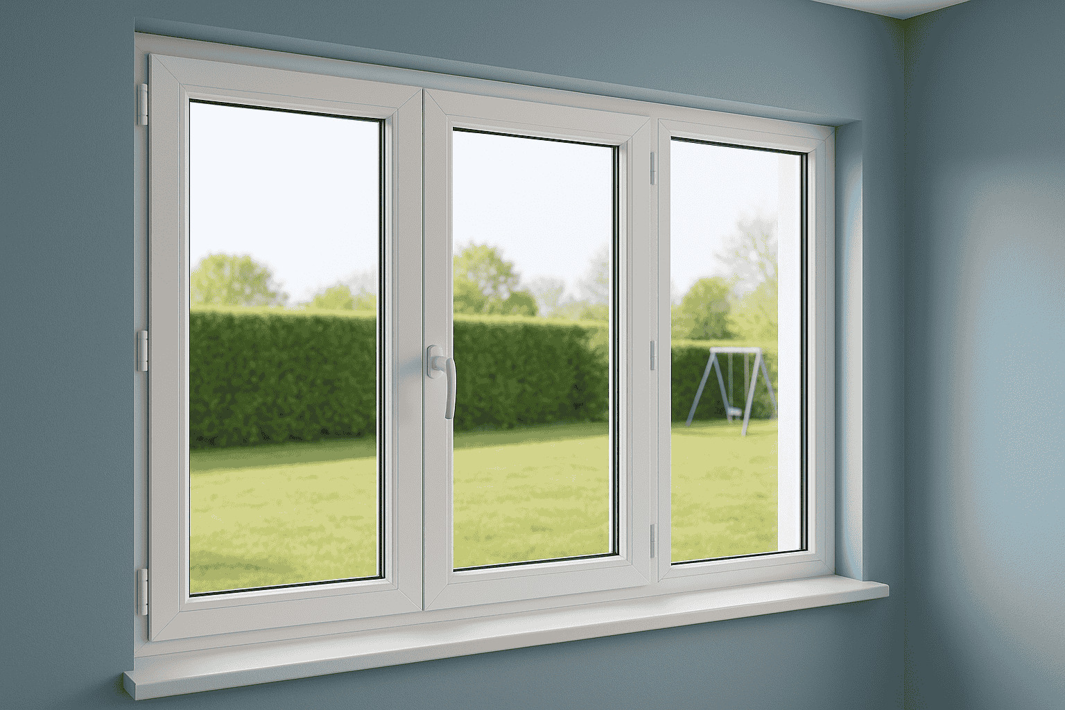 fenetre aluminium 3 vantaux blanc le roi de la fenetre 