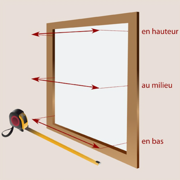 prise de mesures ouverture fenetre 