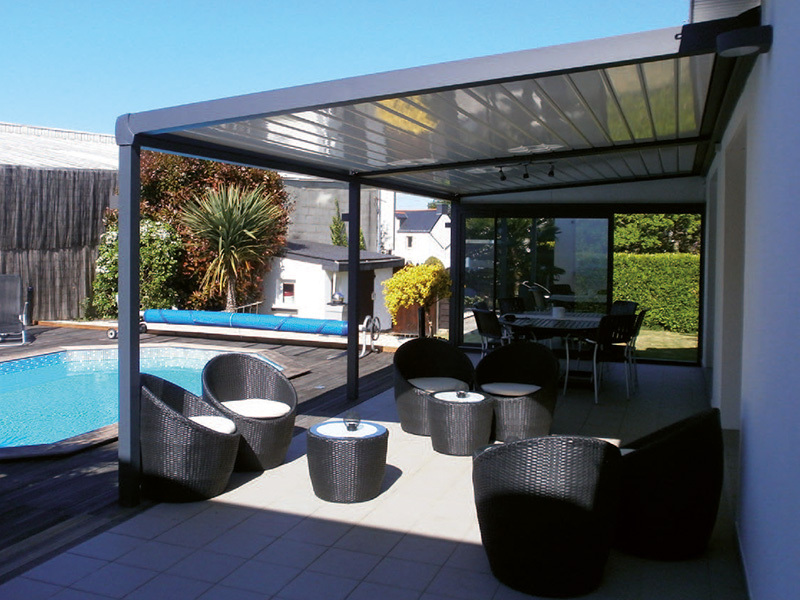 pergola adossée, pergola aluminium