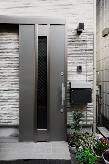 porte d'entrée en aluminium