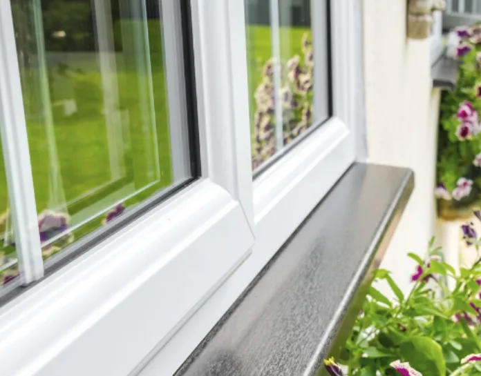 fenetre pvc blanc texture nervuré bois