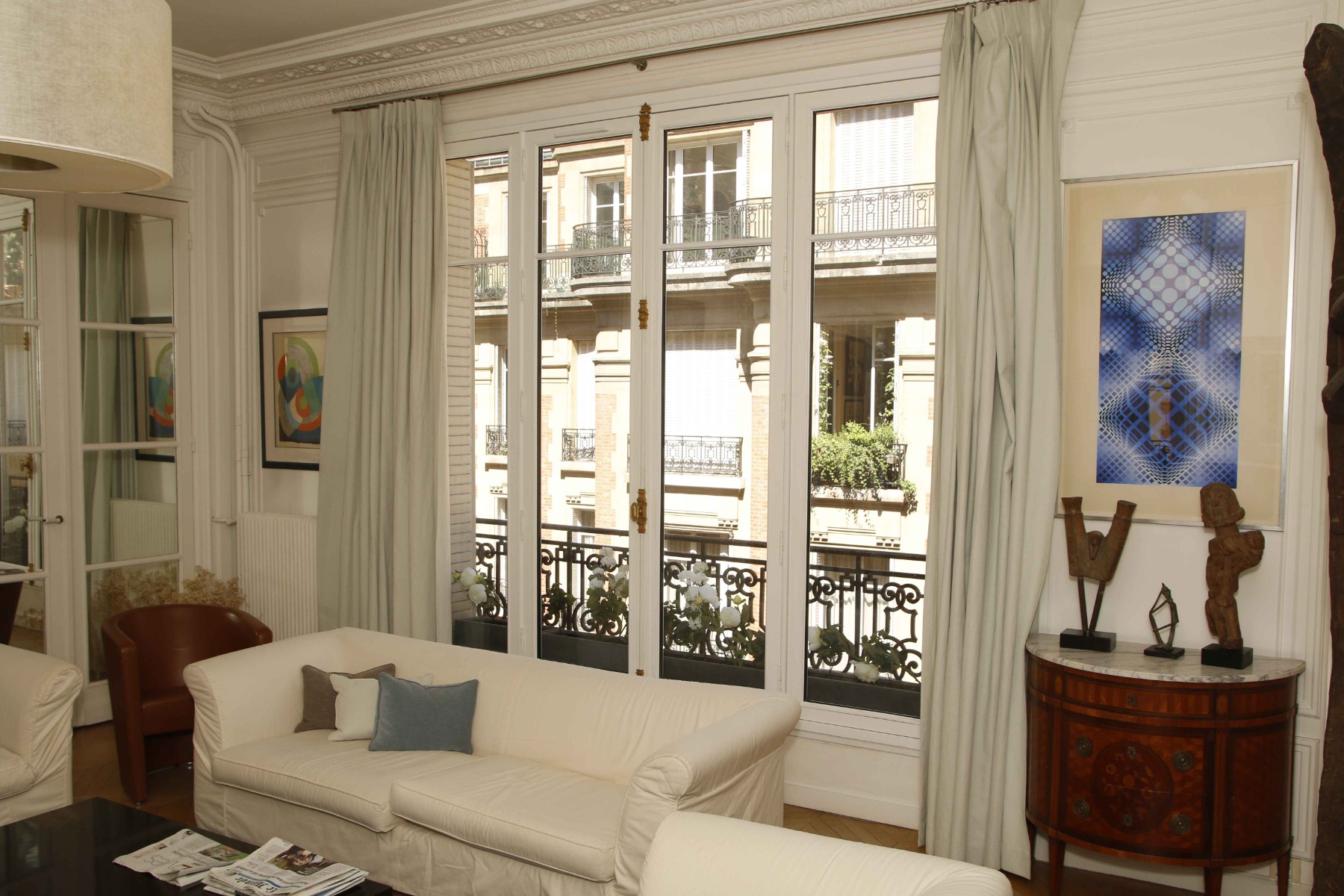 fenetres bois 4 vantaux blanc