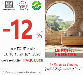 Promotion -12 % sur tout le roi de la fenetre du 10 au 24 avril 2026