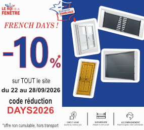 french days -10 % sur le roi de la fenetre