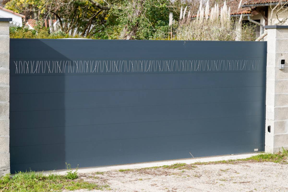 Portail Aluminium coulissant Anthracite