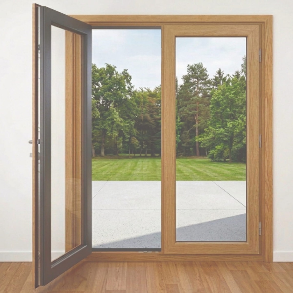 porte fenetre bois aluminium sur mesure le roi de la fenetre
